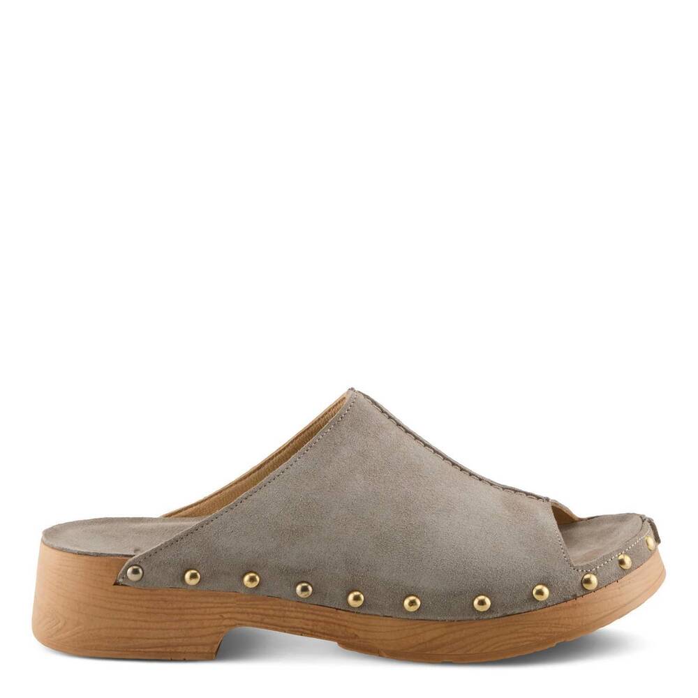 NEW SPRING STEP SHOES women's emberlyn sandal in grey suede
